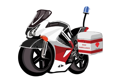 emergency 2 wheeler medical transportation